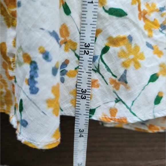 Celina Moon Belted Mini Floral Dress M Boho Romantic Cottage Farmhouse Fairy - Picture 8 of 8